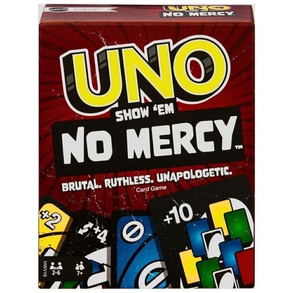 Mattel UNO Show 'Em No‎ Mercy Sealed Card Game New - Picture 1 of 7